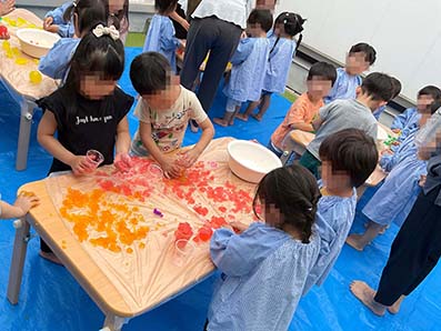 水あそび